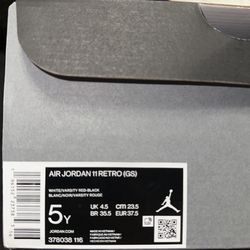 Jordan 11 Cherry (Sz 5Y)