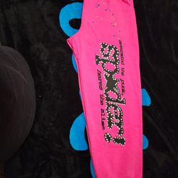 Sp5der V2 Pink Sweatpants XL
