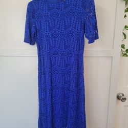 Blue Size 4P Fancy Dress