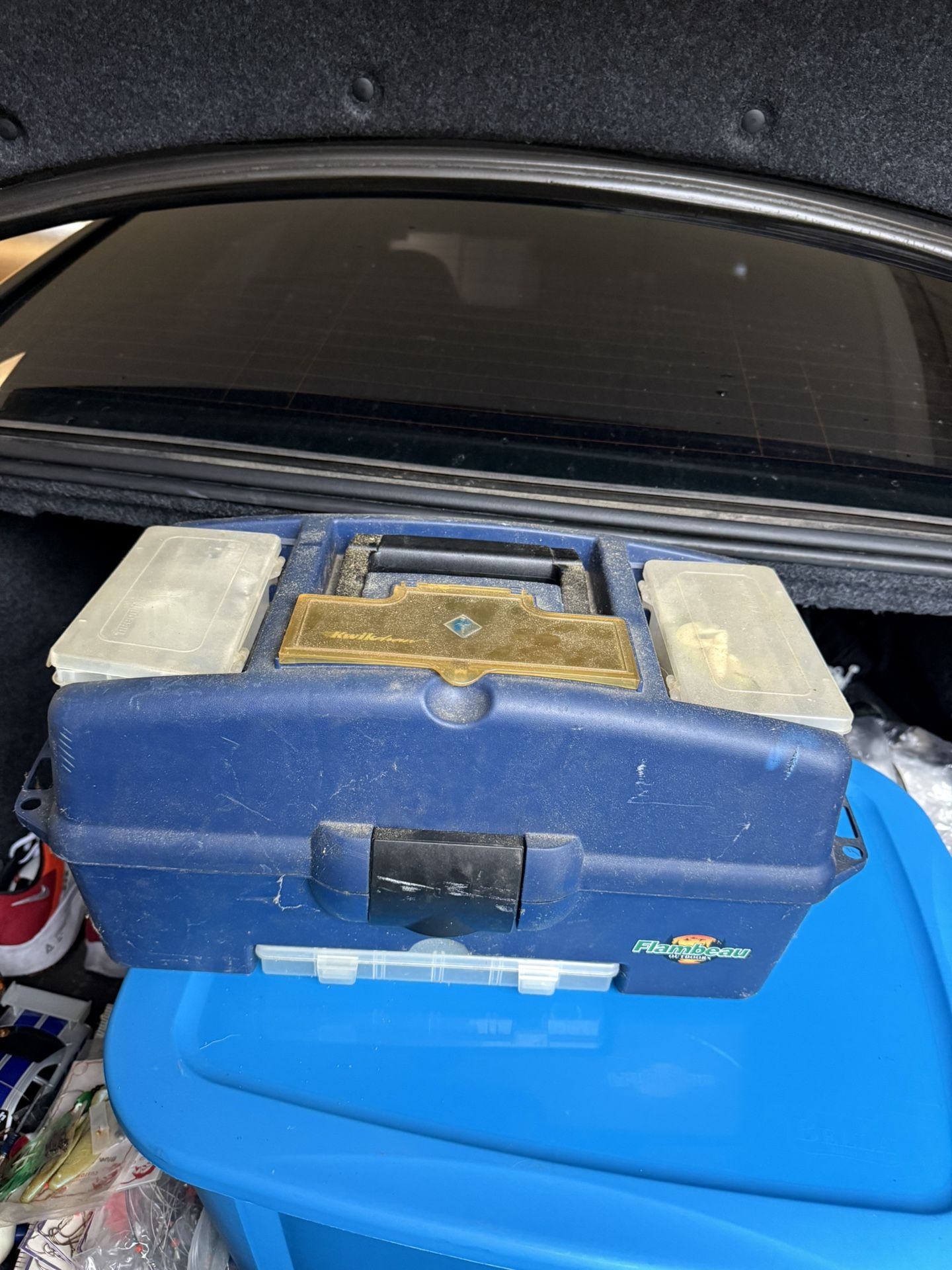 Tackle Box for Fishing With Random Fishing Gear