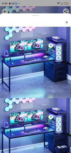 Nellie 59"W Gaming Desk