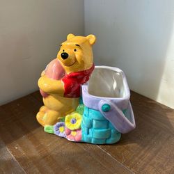 vintage ceramic Winnie the Pooh planter or vase