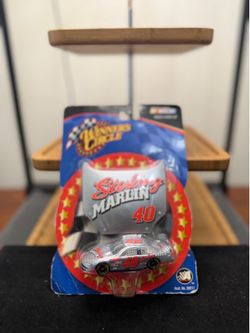 Vintage 2002 NASCAR Winner's Circle Sterling Marlin #40 Silver Stars & Stripes 1/64 Die-Cast