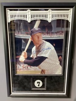 Mickey Mantel sports signed photo