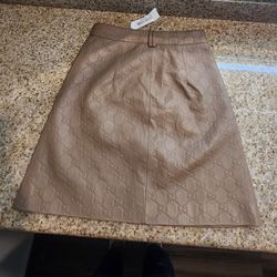 Gucci leather skirt