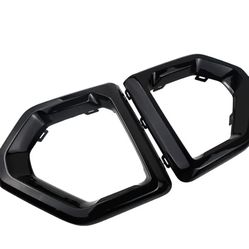 par cubierta de bisel de luz antiniebla delantera moldura exterior compatible con GMC Sierra 1-2021 de 4 puertas, Denali SLT AT4, marco de par