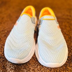 Hoka Ora Recovery Slide 2 Shoes - Sky / Mist / Yellow, size 8