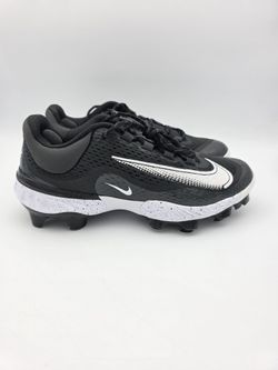 Nike Alpha Huarache Elite 4 Low MCS 'Black Dark Smoke Grey' Baseball Cleats Men's Size  9, 11.5, 12, 13