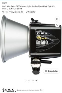 New Paul C Buff AlienBees B1600 Studio Strobe Light 640W
