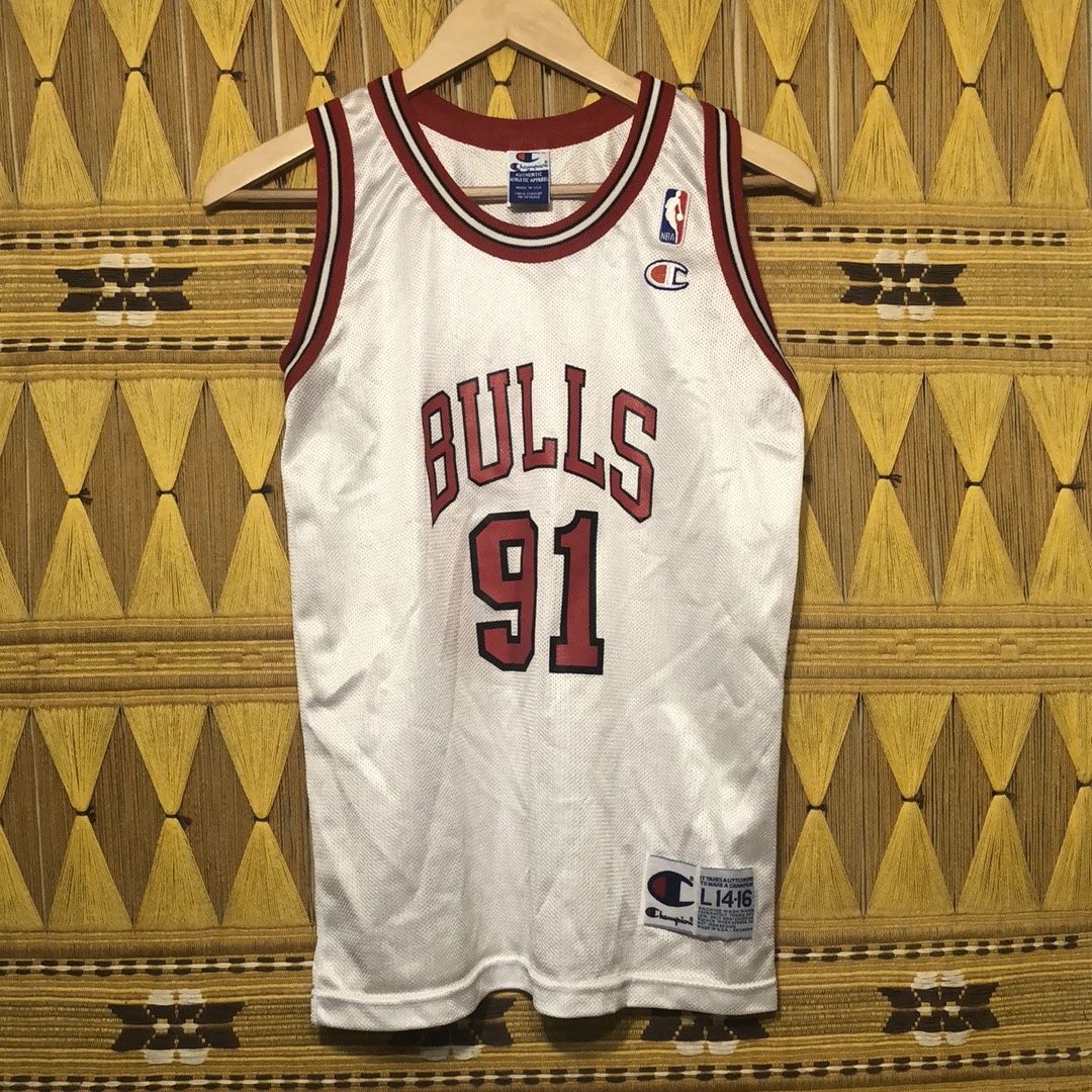 Vintage Dennis Rodman Chicago Bulls champion youth size jersey