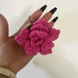 Keychain pink rose