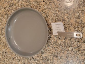 Caraway 12" Ceramic Non-Stick Sauté Pan - Cream/Silver