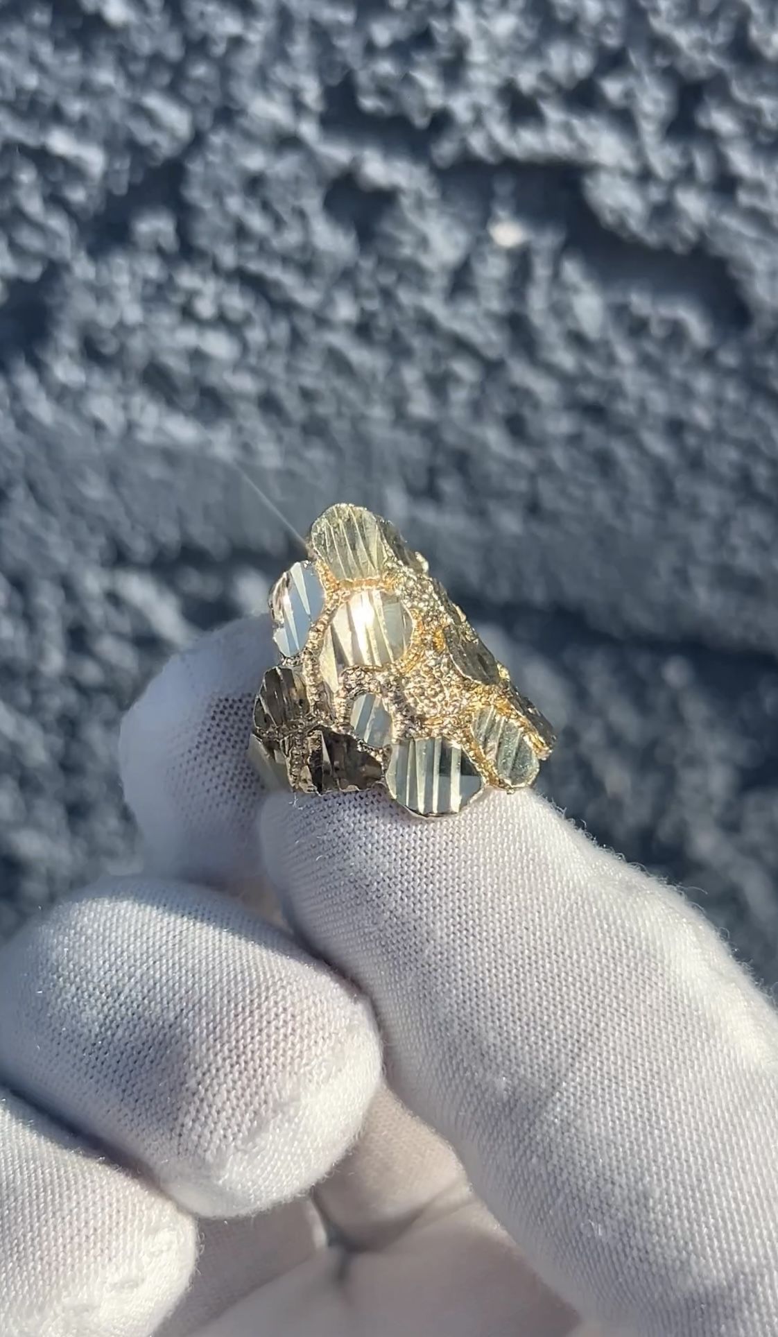 Gold Nugget Ring