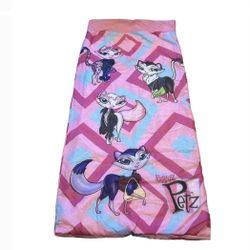 Bratz Dolls Petz Cat Pink Camping Sleeping Bag Vintage 