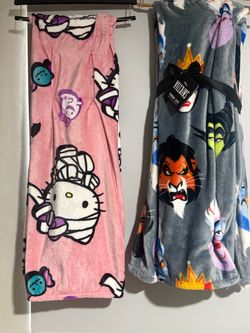 Hello Kitty & Disney Villains Fleece Throw Blanket