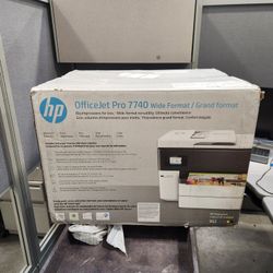 H p office jet pro 7740 wide format printer , faxor scanner copier