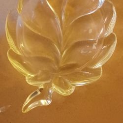 Glass Leaf Tray