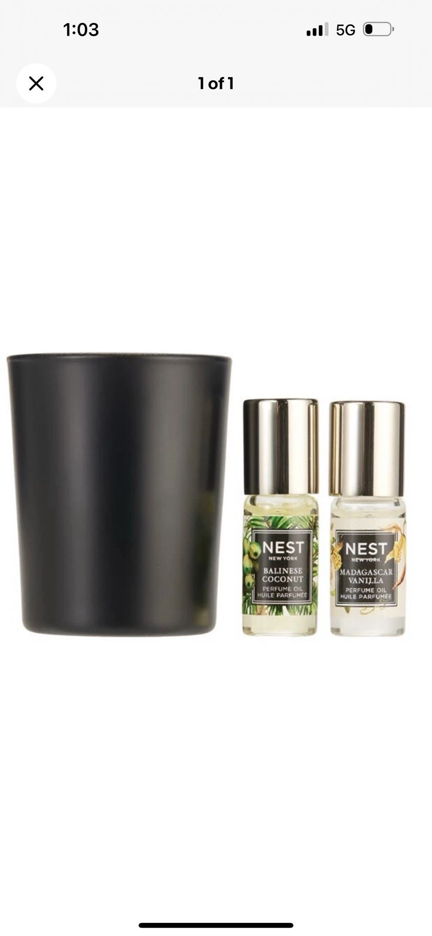 NEST New York a mini Forest Rain Candle SET
