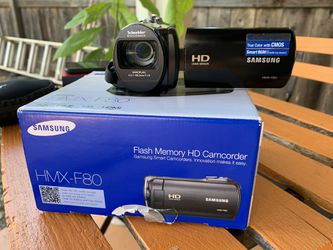 Samsung hmx-f80 hd camcorder 52x zoom