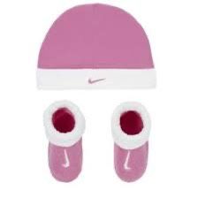 Nike Hat And Booties (0-6 Months Pink)