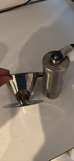 Stainless Steal Coffee Pour-over & Bean grinder