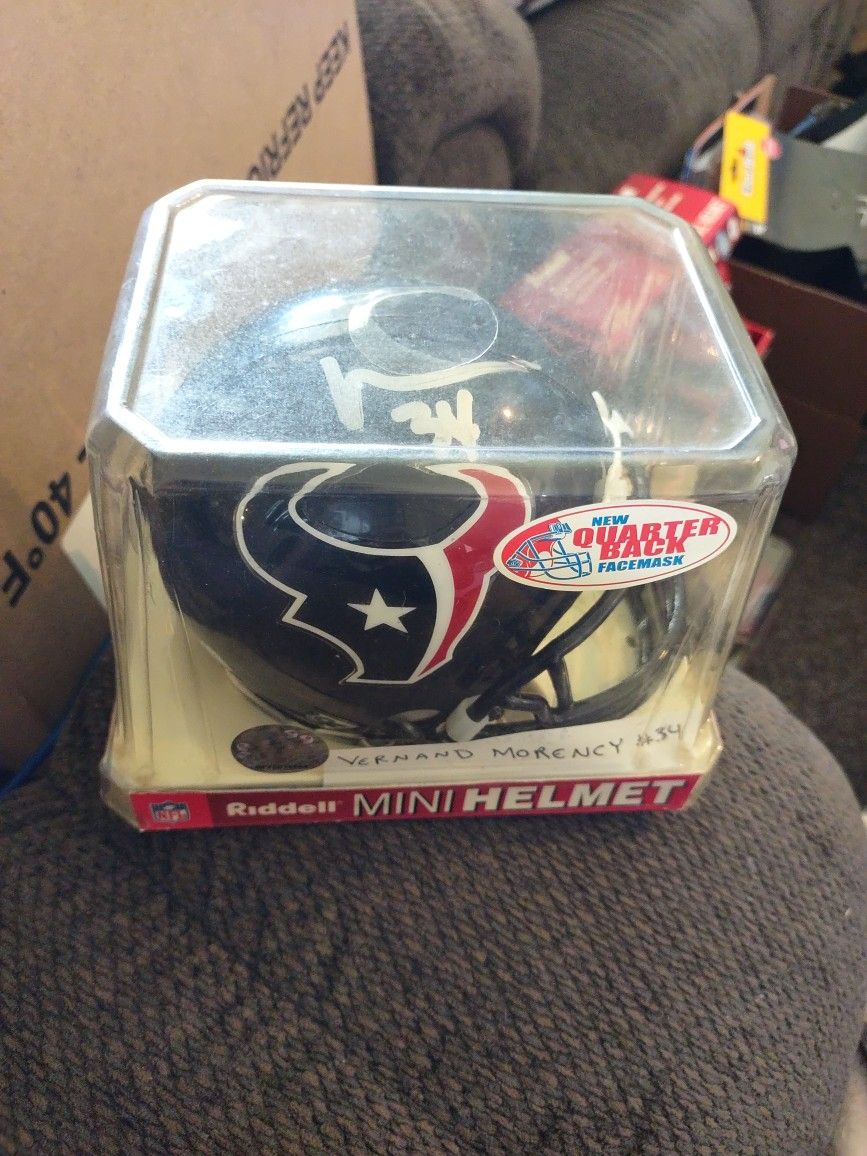 Mini Football Singed Helmet