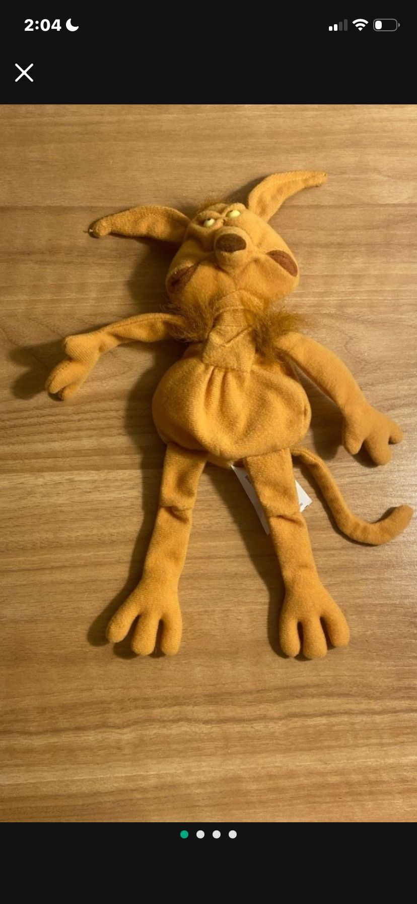 Vintage Kenner '97 Star Wars Buddies Salacious Crumb Beanbag Plush 9" Jabbas Pet