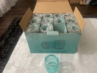 TripodBird Vintage Embossed Tealight/Votive Candle Holder 24-pack