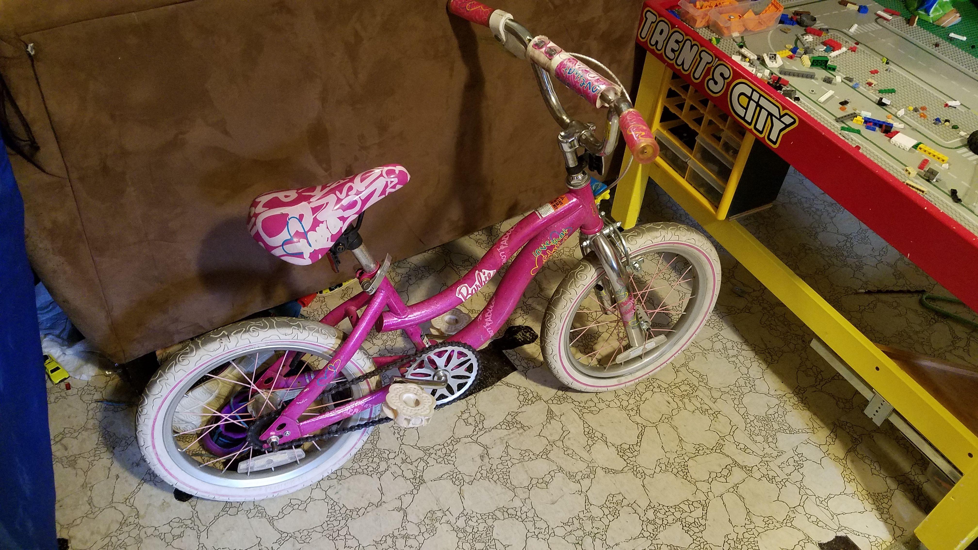 Girls Barbie bike