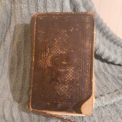 Rare Family Bible Dated 1857 Containing Thr Old And New Testament 
