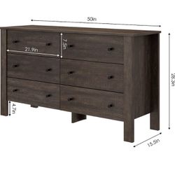 ITUSUT 6 Drawer Dresser