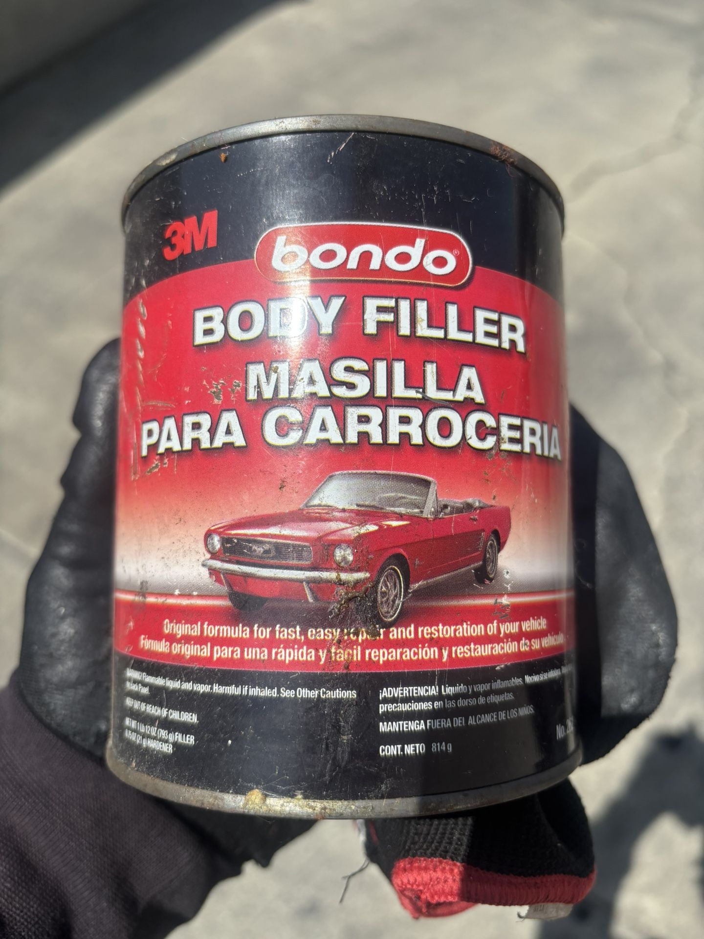 Bondo Body Filler 3M 262 Lightweight Filler Quart Can - 1 lbs 12 oz.