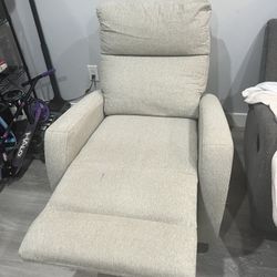 Grayish Green Living Spaces Living Room Recliner (Please See Description!!)