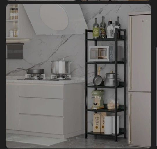 Furologee 5 Tier Bookshelf with Drawer,