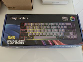 Snpurdiri K68 68-Key RGB Lighting Gaming Keyboard