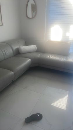Leather Sectional with 2 recliners