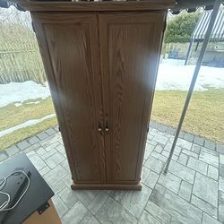 Tall Oak Cabinet