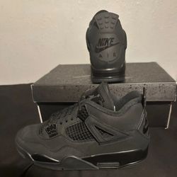 BlackCat Jordan 4 Size 9