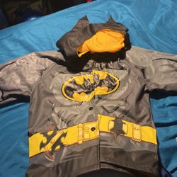 Batman Raincoat Jacket Size 2t