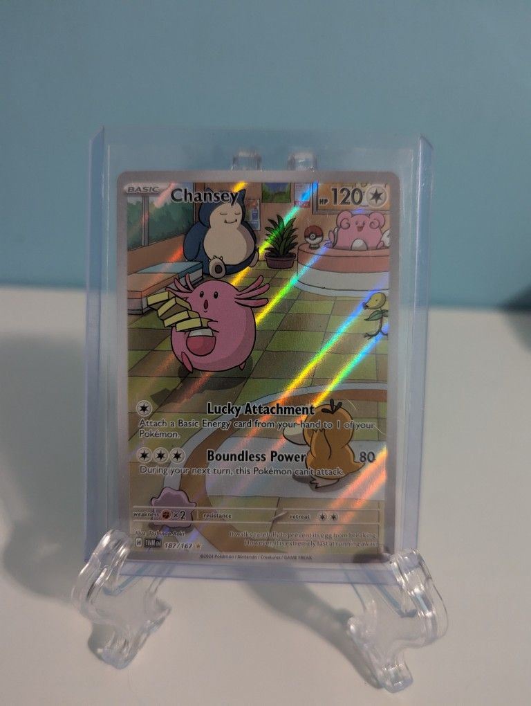 Chansey full art Pokemon card 187/167