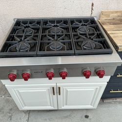 Wolf Range 36” model SRT366 Plus Downdraft