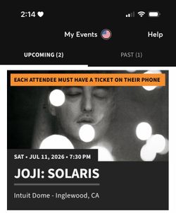 Selling 2 Joji: SOLARIS tickets! Sat. July 11  7:30 PM, Intuit Dome