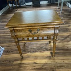 End Tables (2) Solid Oak (Stanley)
