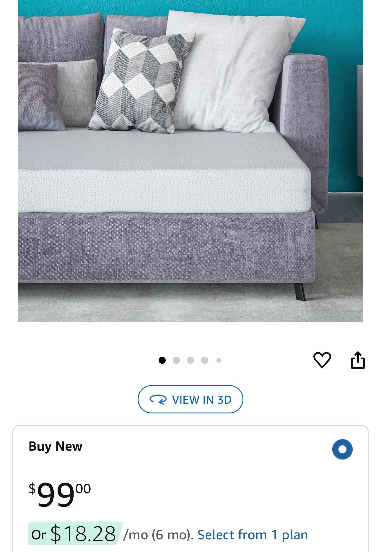 Cool Gel 4.5 Twin Mattress Memory Foam