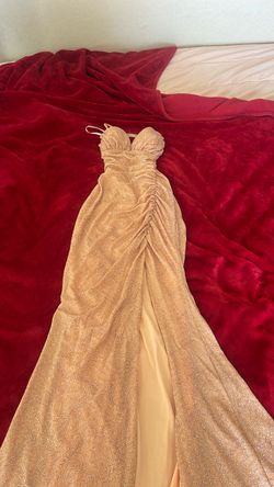 Nude glitter dress