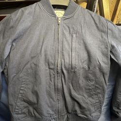 Iron And Resin Canvas Bomber Jacket 