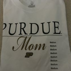 Purdue University Mom Short Sleeve  T-shirt, Sz Med