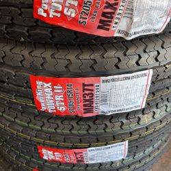 ST 205/75/14 Trailer Tires 8ply