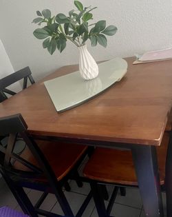 Wood Dining Table (4 Chairs)