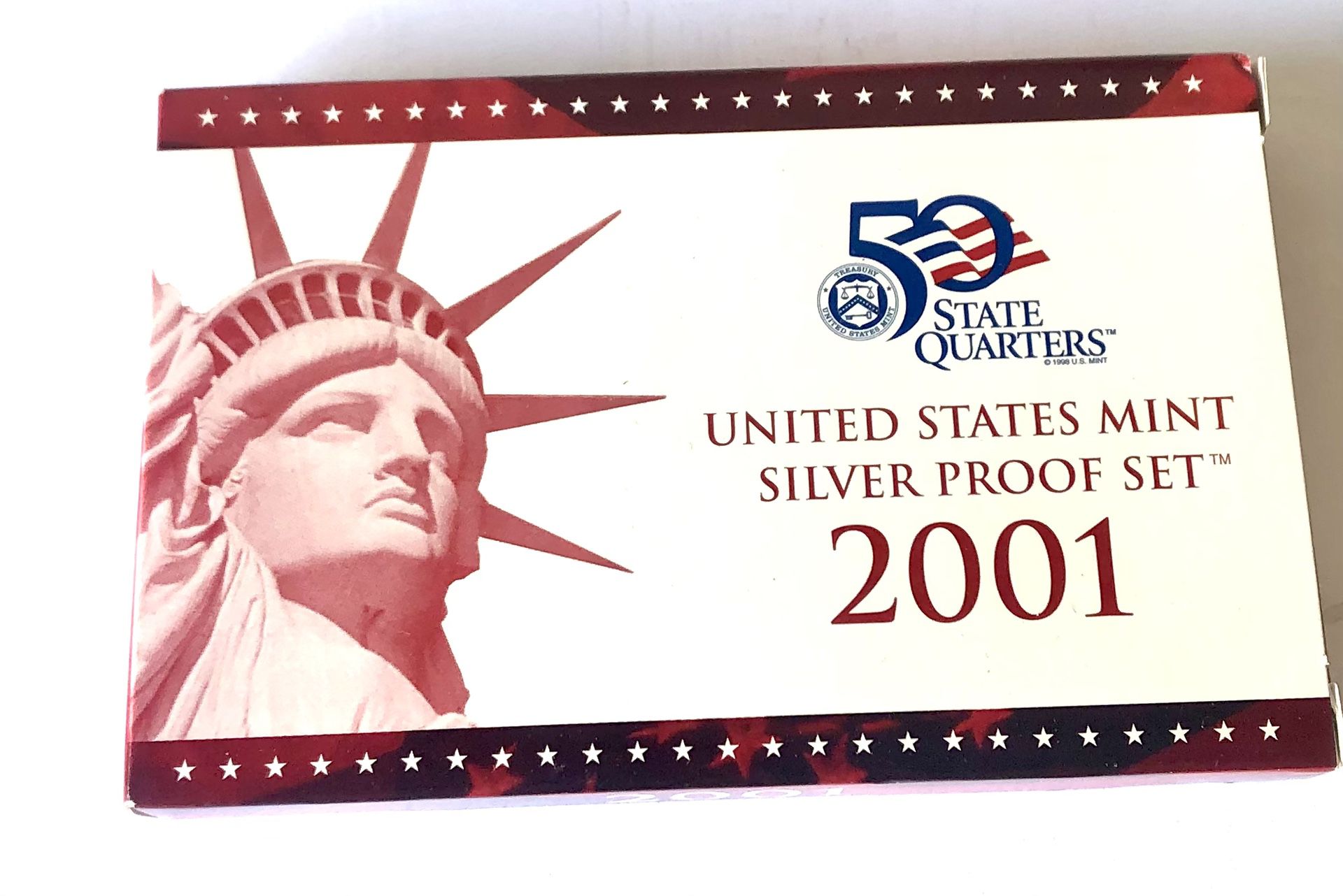 2001-S U.S. Silver Proof Coin Set GEM Proof